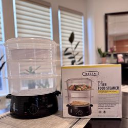 BELLA 9.5 Qt 3-Tier Food Steamer in excellent condition