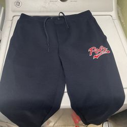 Polo Ralph Lauren Men's Small Pants Royal Embroidered Logo Fleece Jogger Sweat