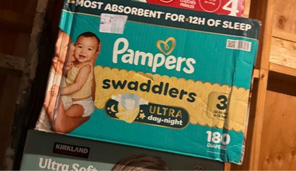 Pampers swaddlers ULTRA day+night KIRKLAND 055P 3 13-26 Ibs 6-12 kgs 180