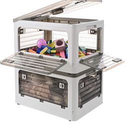 Plastic Storage Bins with Lids ,2 pack