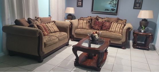 living room furniture.