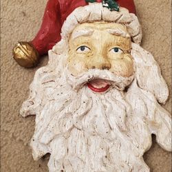VINTAGE SANTA FACE  🎅 CHRISTMAS WALL HANGING 