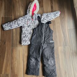 Little girls snow outfit