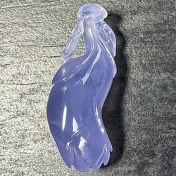 DaYangShu Blue Agate Pendant Carving