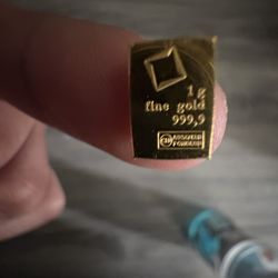 1 Gram Of Solid 24k Gold 