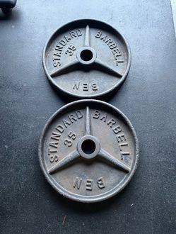35lbs Olympic Weight Plates…. Home Gym Fitness….