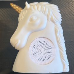 Unicorn White Bluetooth Speaker $5