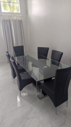 Dining room table and chairs