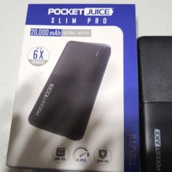 POCKET JUICE 20,000 mAh Battery Bank Charger 