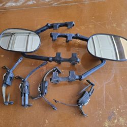 Extended Towing Mirrors, Universal Clip-On Side Mirror Extensions for Pickups, RVs, and Trailers, Tow Mirrors with Extenders