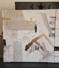 Modern Wall Art *Brand New*(2 Piece Set) (24in.×24in. each)