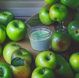 Green Apple Scented Soy Wax Candle