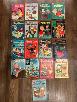 Vintage Dell Comic Books Lot of 17 – Disney, Bugs Bunny & More