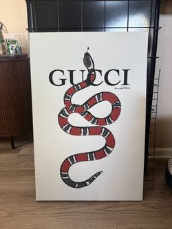 Gucci Snake Canvas Wall Art Print