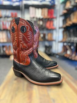 Ariat Roughstock Western Boots Cowboy Black Sz 10.5