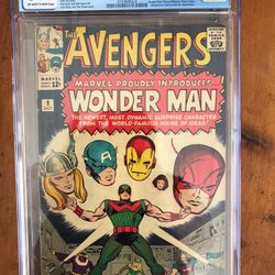 Avengers #9 (1964) CGC 5.0 — O/w to White Pages; 1st & Origin Wonder Man (Simon Williams)