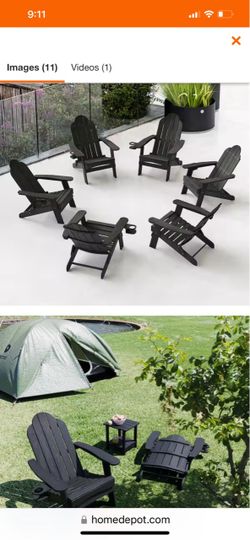 Open box outdoor Adirondack chairs