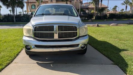 "For Sale: 2007 Dodge Ram 1500 Crew Cab, 4.7L V8, 175,221 miles. Aftermarket 20” wheels, cold A/C, runs great. Asking $5,000 OBO. Clean title. Message