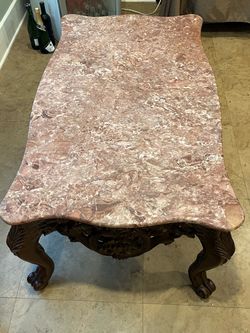 Solid pine wood granite table