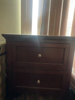 brown dresser