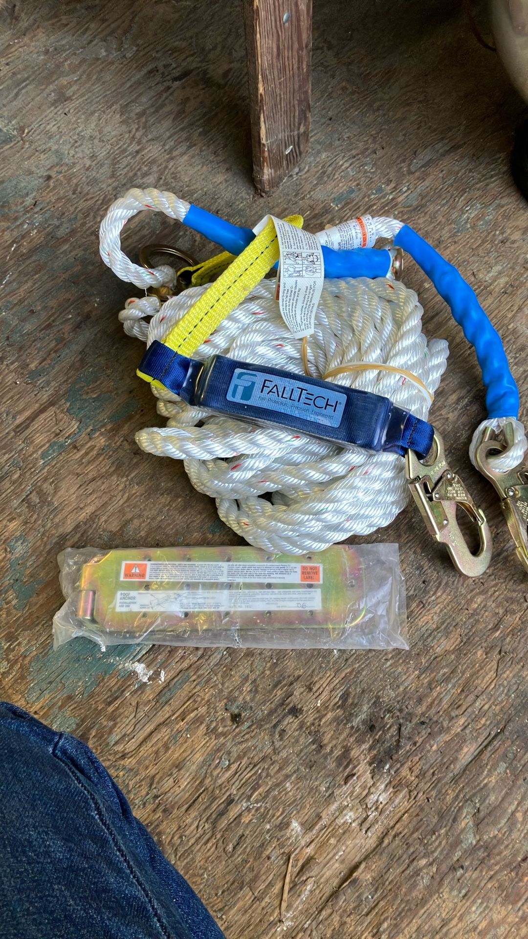 Fall Protection Rope And Roof Anchor
