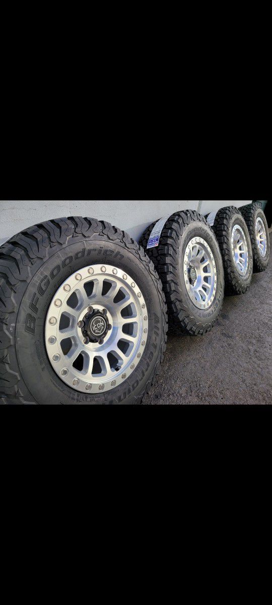 17" ICON HULSE wheels/rims 33" BfGoodrich TAKO2 tires