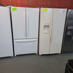 Kenmore Refrigerator French Door White 36" Used
