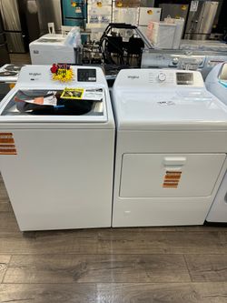 Whirpool 2 in 1 Removable Agitator Washer &  Dryer Set Take It Home In Payments Read Description