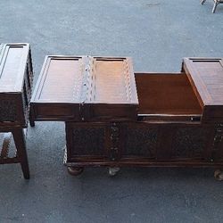 Coffee Table With Storage & End Table Set
