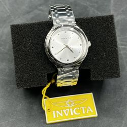 Invicta Women's Watch Stainless Steel Silver New with tag