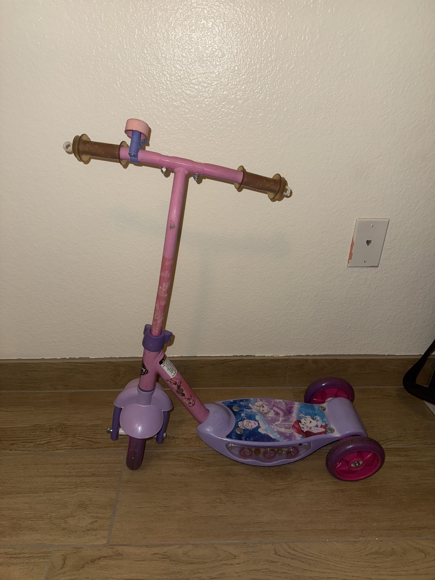 Girls Disney Princess Purple Kid Scooter 3-6years Old