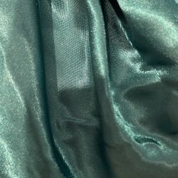 1 Long Green Satin Tablecloth 