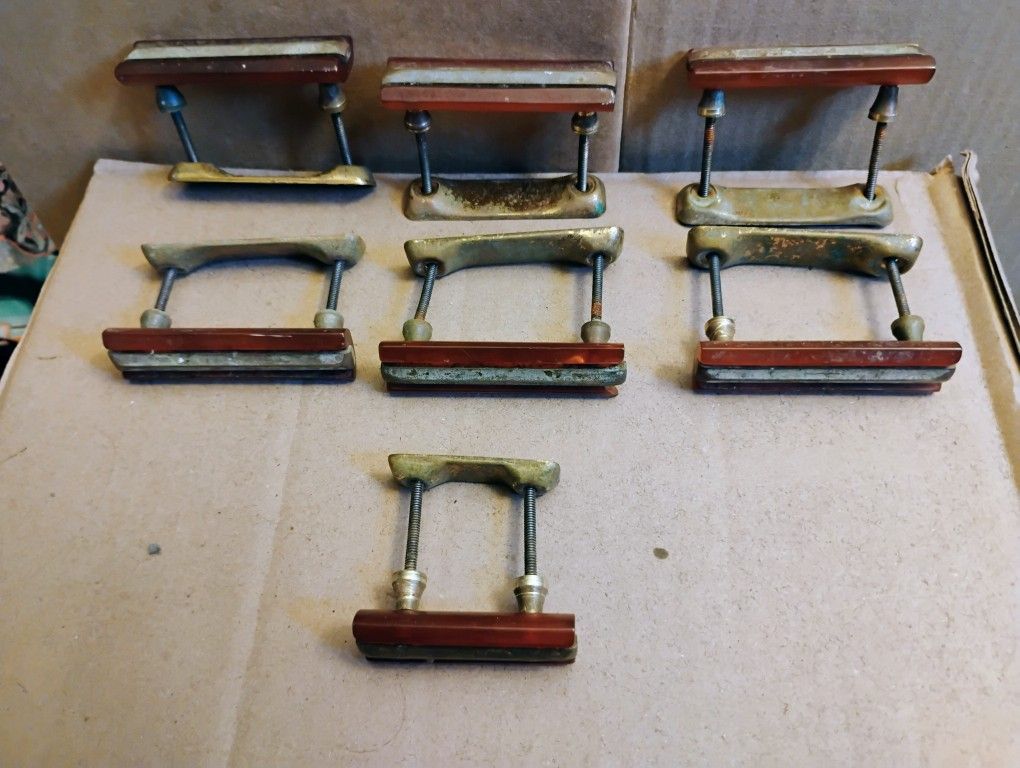 Vintage Art Deco Bakelite Drawer Pull Handles