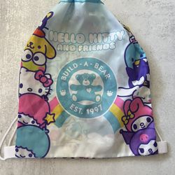 Build A Bear Hello Kitty & Friends Sanrio Blue Drawstring Bear Holder