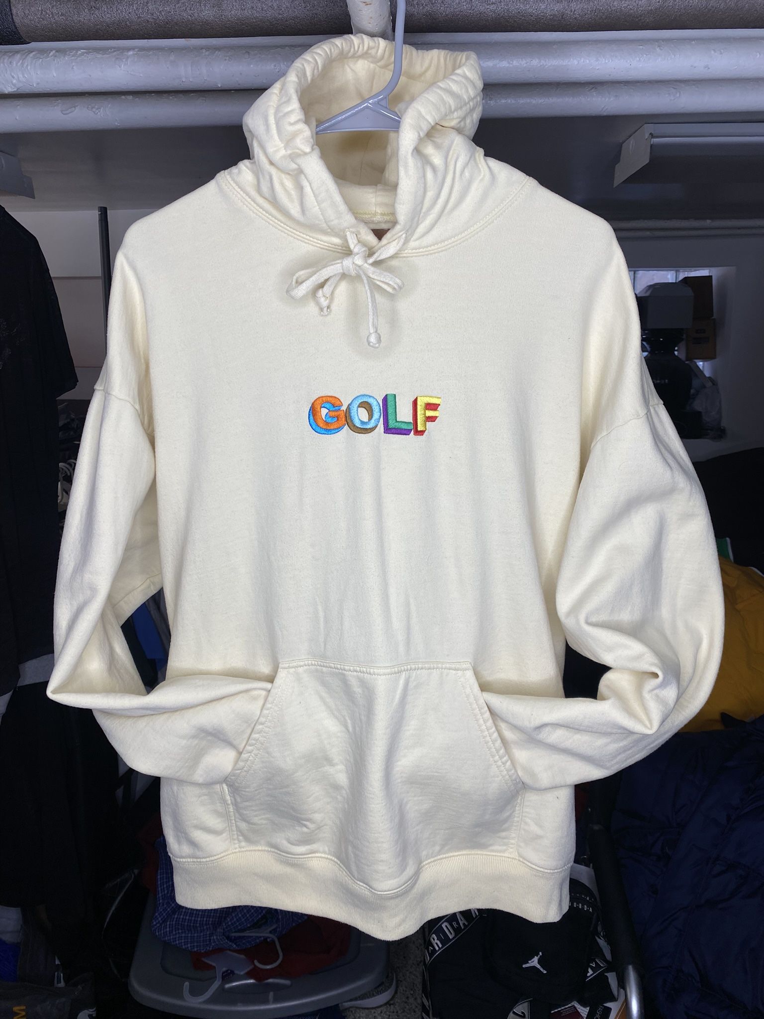 Tyler the Creator Golf Wang Men´s Large Ivory Embroidered 3D Logo 