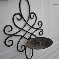 Candle Holder Set Of Two Metal 