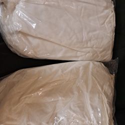 2 Sets Of  Cotton Massage Table Cover Sheets W/headrest Cover New