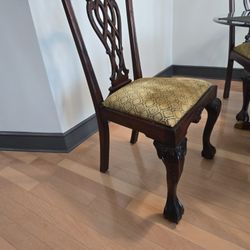 Mahogany Ball In Claw Chairs (6)