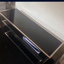 3 Layer Glass Tv Stand 