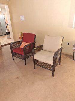 2 Wicker Chairs In Good Shape