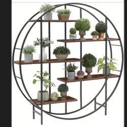 Vintage Industrial Style Plant ( Or Bookcase) Stand 