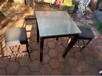 Table and stools