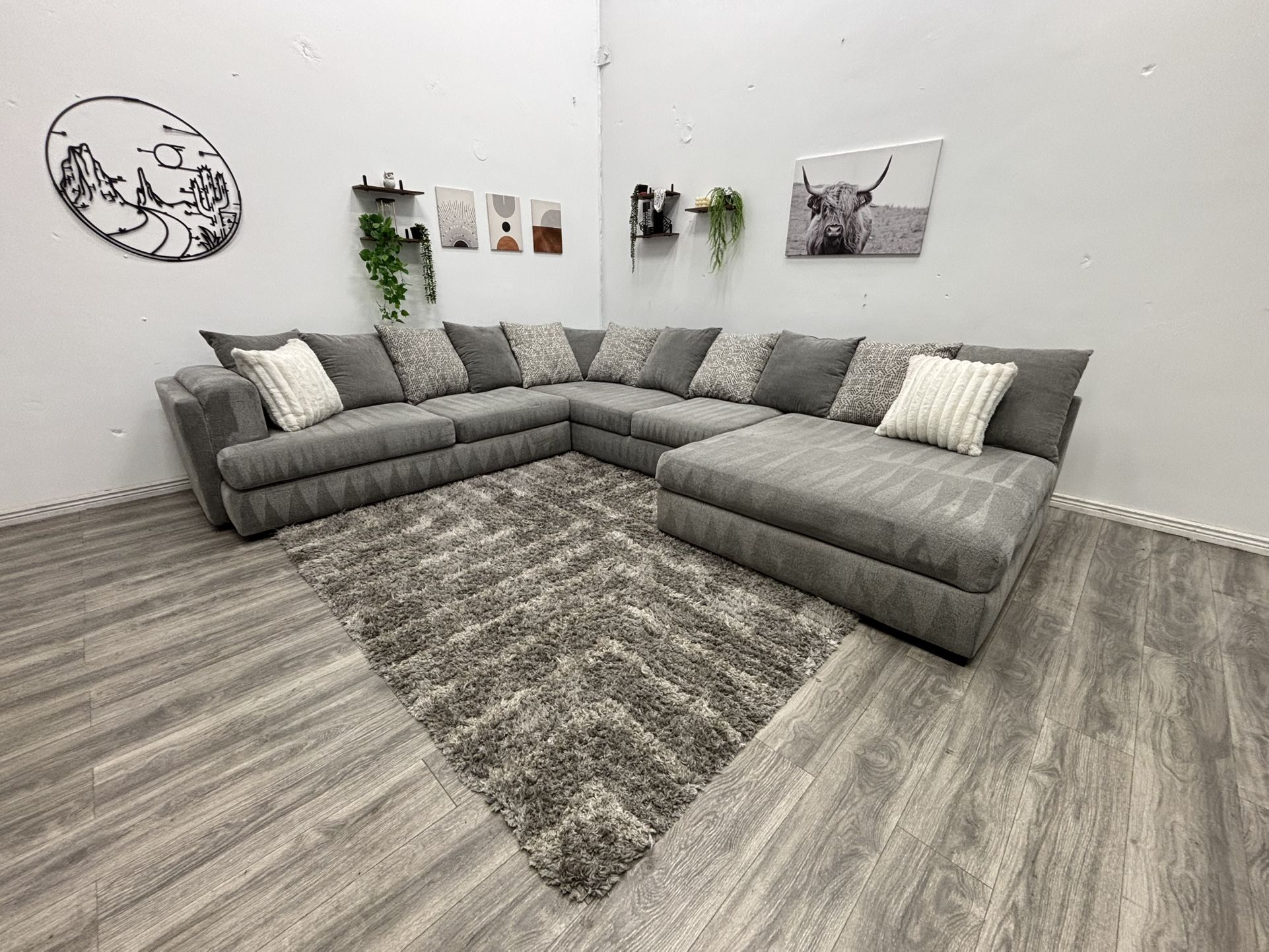 Gray Sectional Couch - Free Delivery