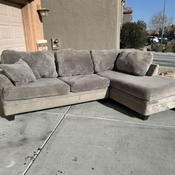 Two Piece Gray Sectional
