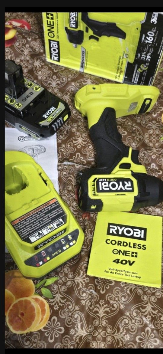 RYOBI
ONE+ HP 18V Brushless Cordless Compact 3/8 in. Impact Wrench Kit with 1.5 Ah Battery and 18V Charger