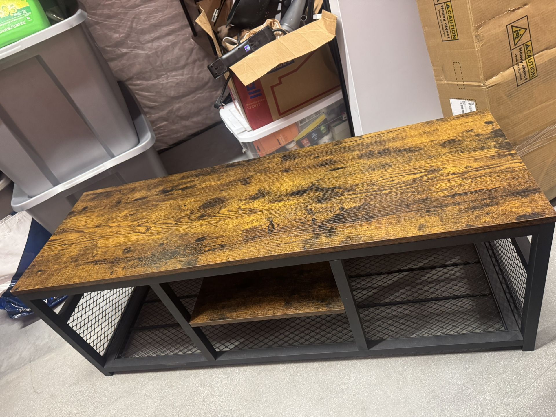 Retro/ Industrial TV Shelf Stand