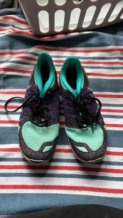 Nike Free Sneakers Teal and Purple