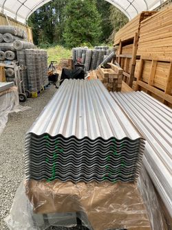 NOW AVAILABLE! - 8FT 29-Gauge Corrugated Metal Galvanized Steel Roofing Panels