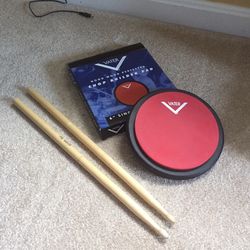 Practice Drum Pad With Drum Sticks