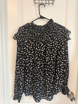 Black And White Blouse